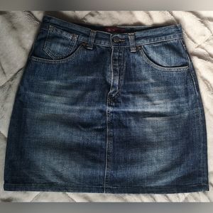 DENIM BIG STAR SKIRT